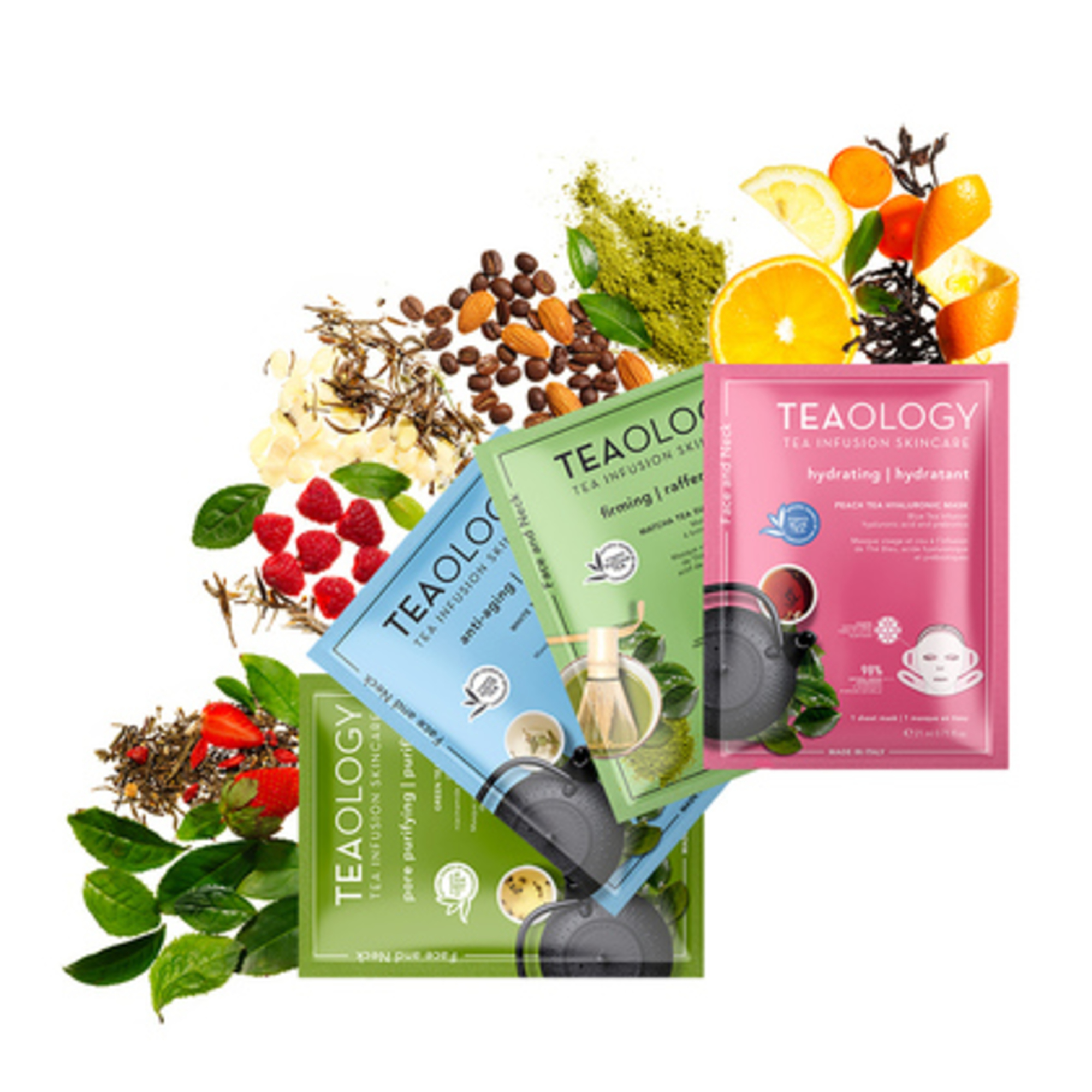 Peach Tea Hyaluronic Hals- und Gesichtsmaske