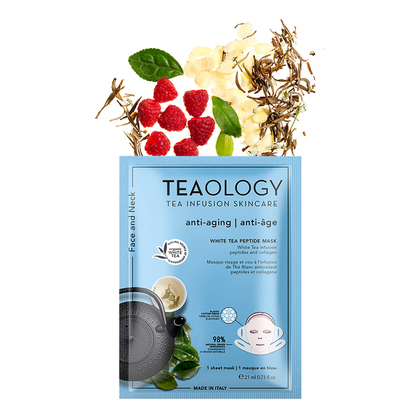 21 ML TEAOLOGY TEAOLOGY WHITE TEA White Tea Peptide Hals- und Gesichtsmaske  1 of 3 