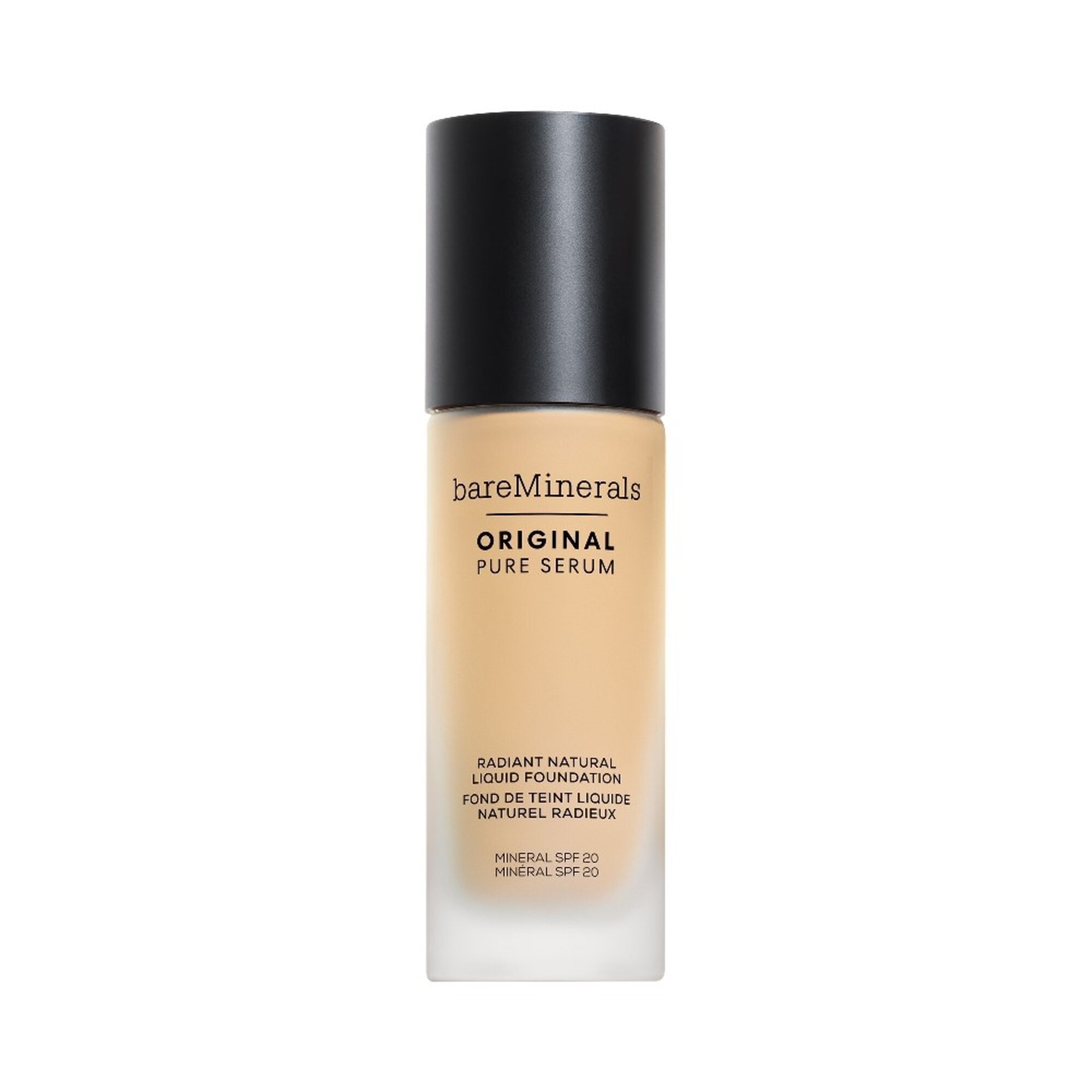 30 ML bareMinerals ORIGINAL Original Pure Serum Radiant Natural Liquid Foundation Mineral SPF 20 1 of 5 Original Pure Serum Radiant Natural Liquid Foundation Mineral SPF 20