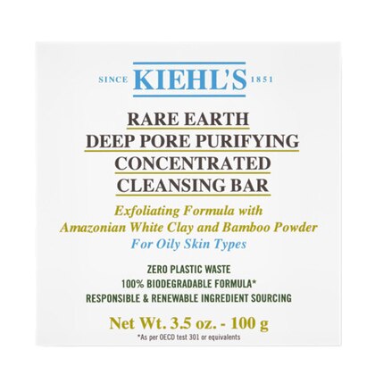 100 G Kiehl's RARE EARTH Rare Earth Gesichtsseife  1 of 3 