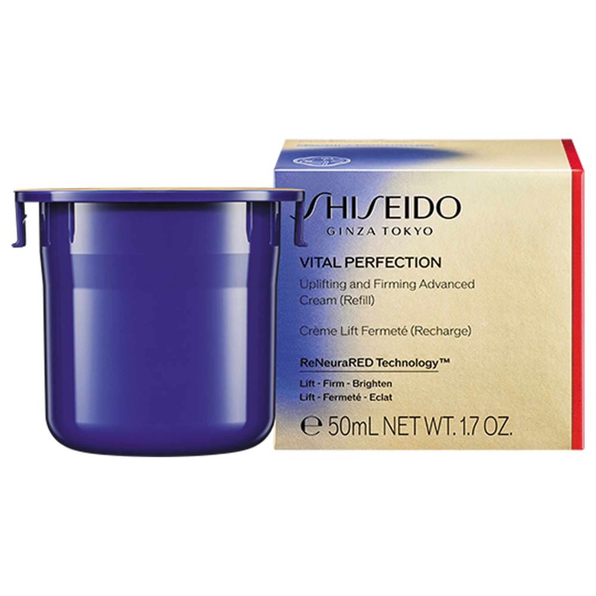 50 ML Shiseido VITAL PERFECTION Straffende und Lifting-Intensivcreme Nachfüller 1 of 5