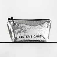  Sisters Aroma Cosmetic Bag Silver & Black Kosmetiktasche 