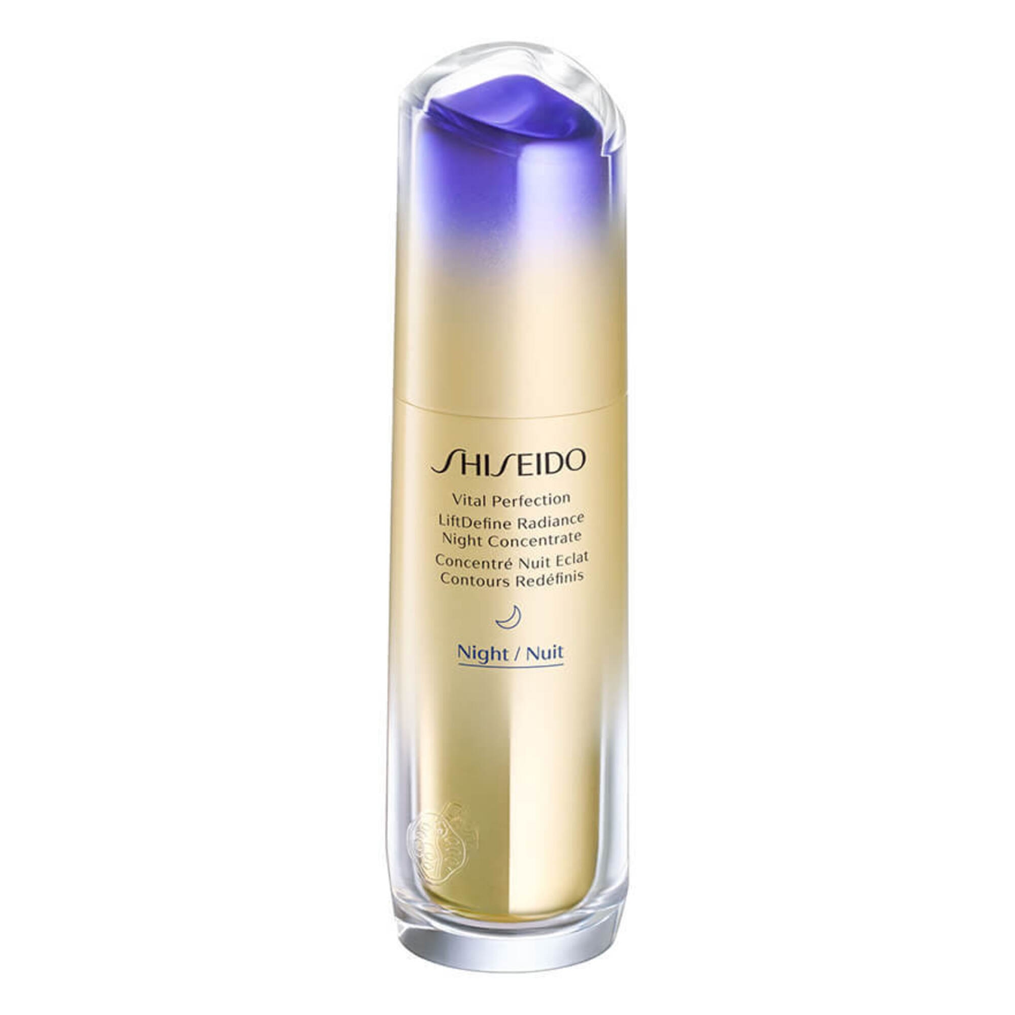 80 ML Shiseido VITAL PERFECTION LiftDefine Radiance Night Concentrate 1 of 2